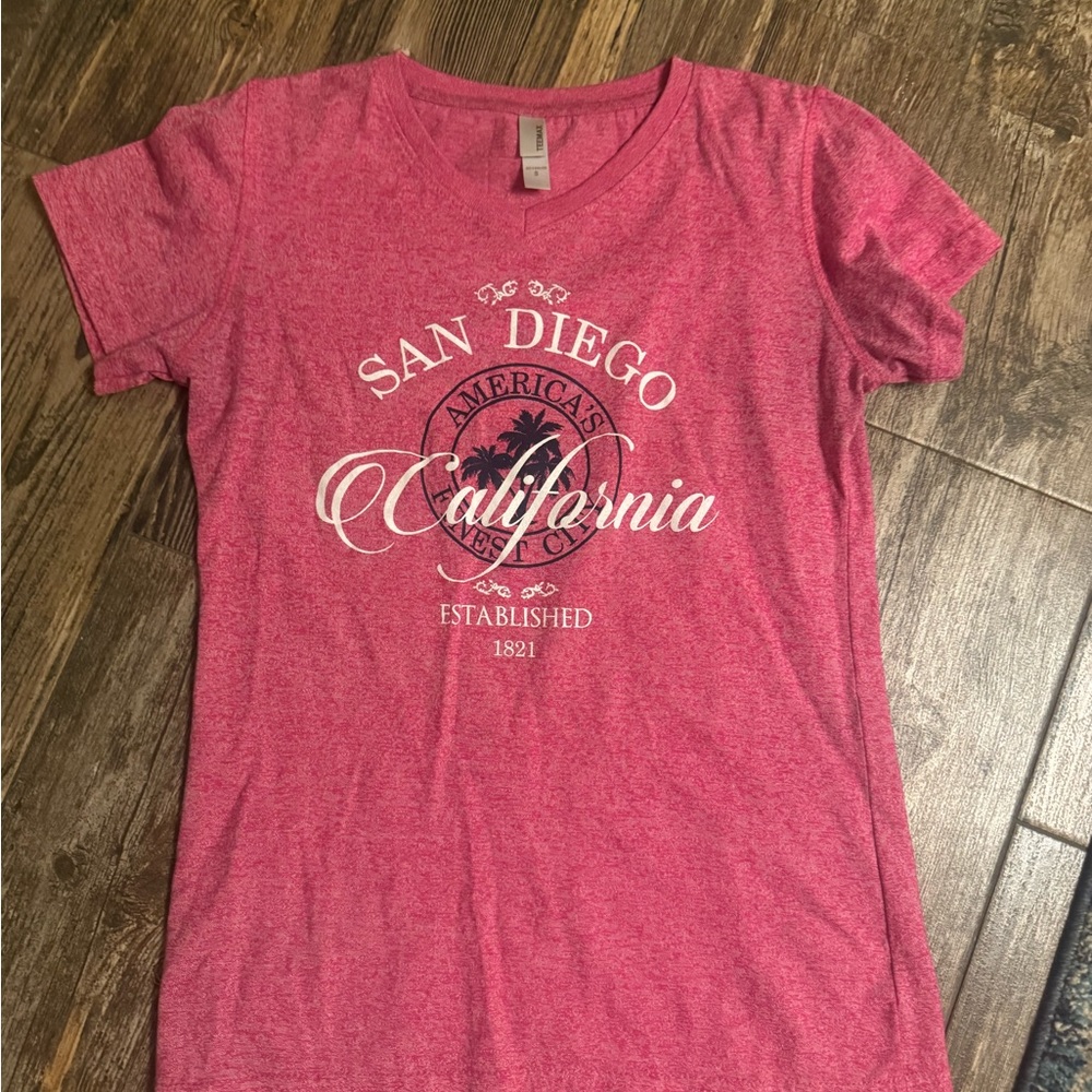San Diego California Women's Pink Tee